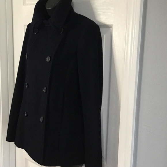 J. Crew black wool peacoat, size small. - Picture 2 of 12